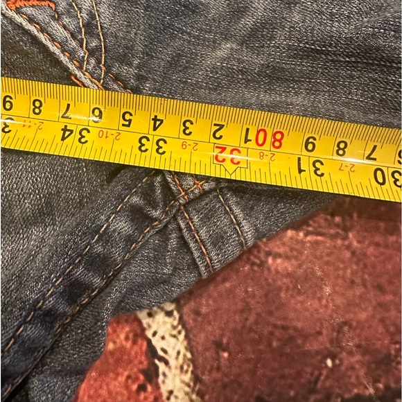 True Religion straight size 27
Faux crystals on back pockets 
Inseam 33” - Picture 7 of 7